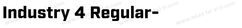 Industry 4 Regular字体转换